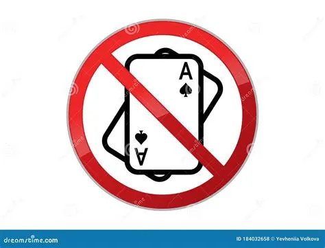 Where are playing cards banned