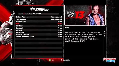 Is wwe 13 dlc free