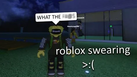 Can i swear on roblox