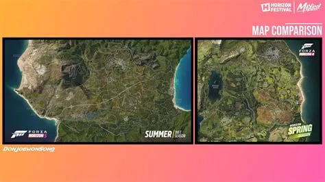 Is the horizon 5 map bigger than 4