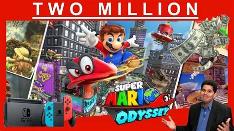 How many copies did super mario odyssey sell