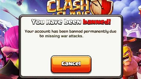 Will i get banned if i buy a coc account