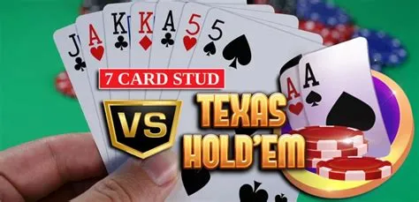 Is 7 card stud the same as texas holdem