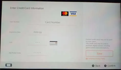 What payment methods does nintendo eshop accept