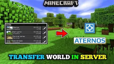 How do you save a world in minecraft aternos server