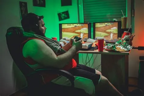 Are gamers usually fat