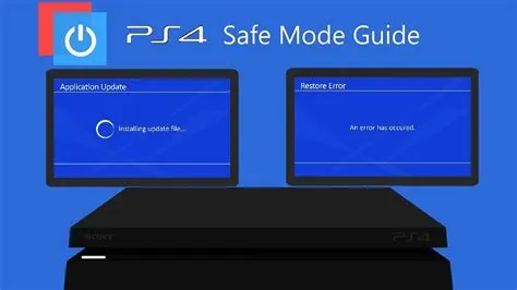 How do i reset my ps4 to safe mode