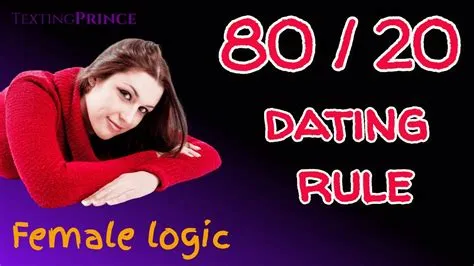 What is the 80-20 rule girlfriend