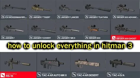 Can you unlock items offline hitman 3