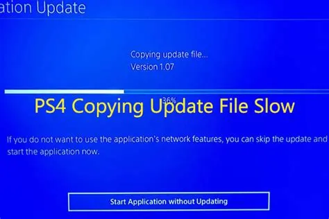 Why is copying update file so slow