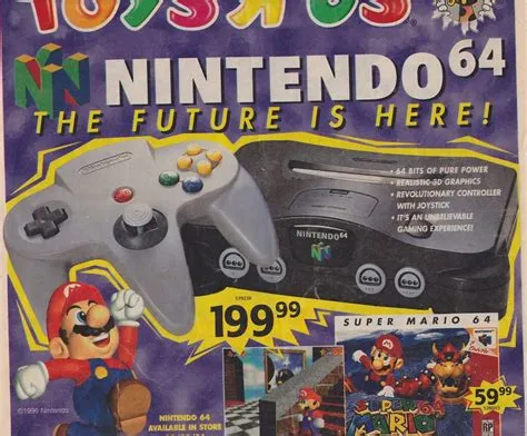 How much did a nintendo 64 cost in 1996