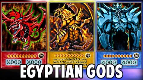 How many egyptian god cards are there