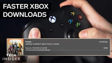 Does turning off your xbox make games download faster