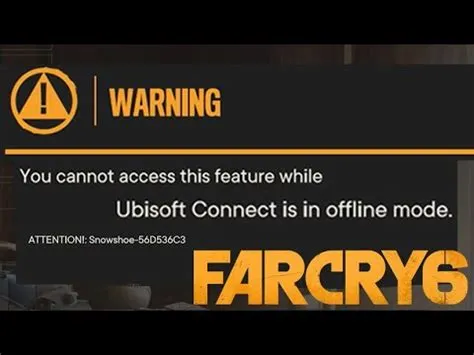 Why is ubisoft in offline mode