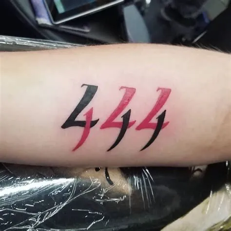 What does triple 444 tattoo mean