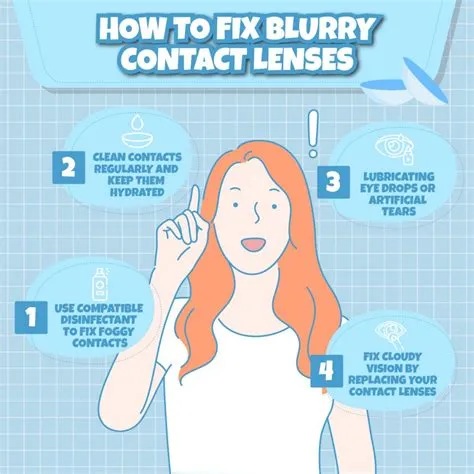 How do you fix blurry vision with contacts