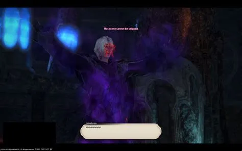 Why does ffxiv have unskippable cutscenes