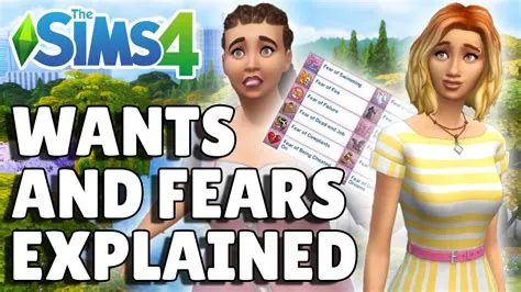 How do you get wants and fears in sims 4