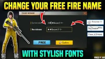 How can i give stylish name in free fire?