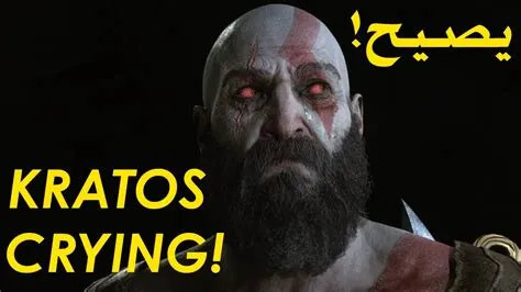 Did kratos almost cry