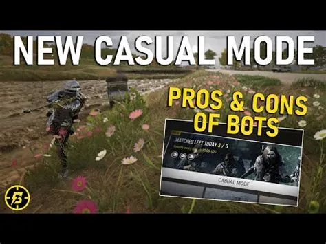 How many bots are in pubg casual mode