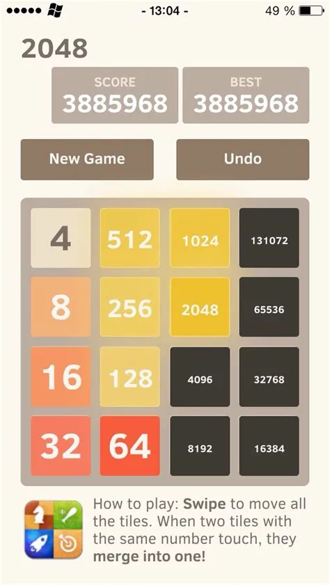 What is the highest 2048 number