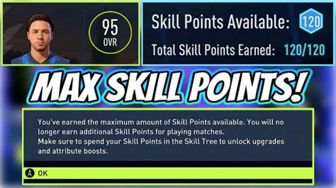 What is the max fifa 22 skill points