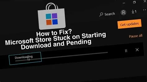 How do i fix microsoft store stuck