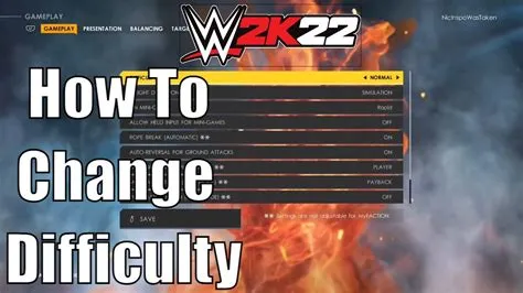 What difficulty is wwe 2k22 online