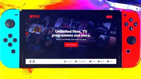 Does oled switch support netflix