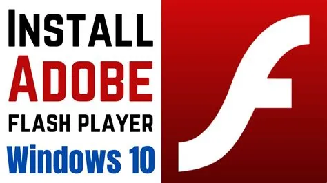 Can i install flash player on windows 10