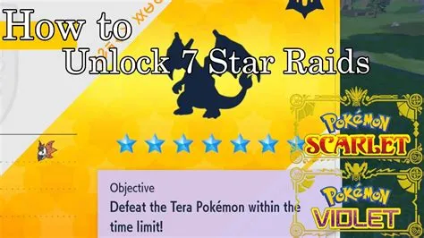 How do you unlock 4 and 5 star raids in pokemon violet