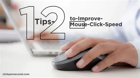 How can i increase my click speed