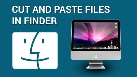 How do you cut and paste on mac finder