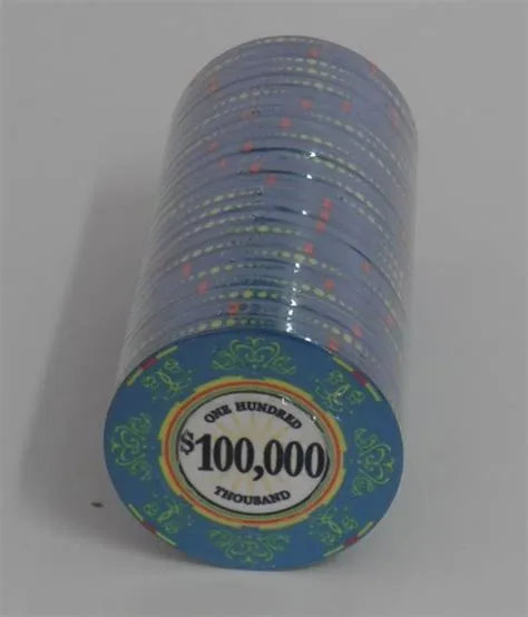 What color is 100000 casino chip