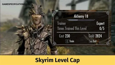 Is there a level cap in skyrim