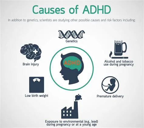 What increases risk of adhd