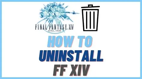 How to uninstall ffxiv without losing data