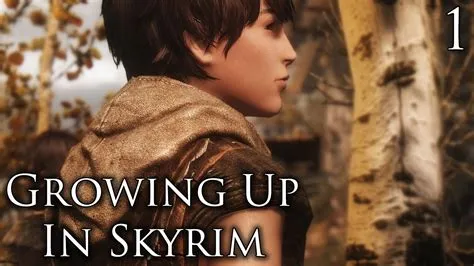 Can my kids grow up in skyrim