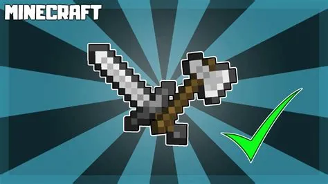 Why do people use axe instead of sword in minecraft