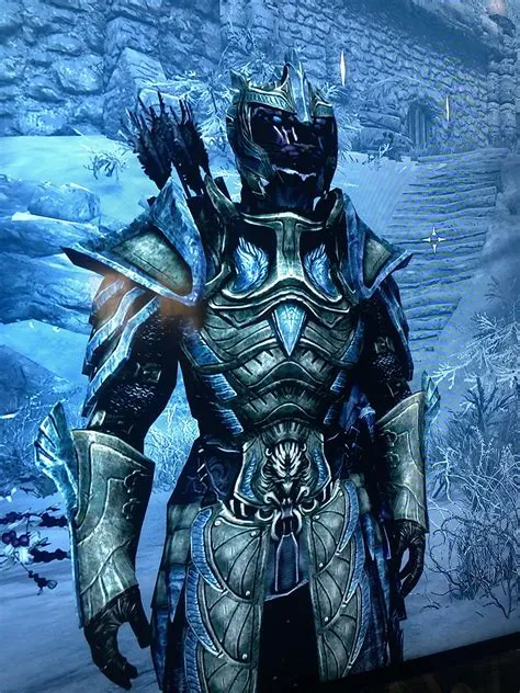 Who wears glass armor in skyrim