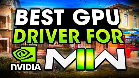 What gpu driver do i need for mw2