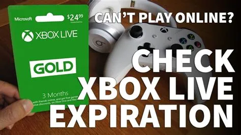 Do xbox live memberships expire