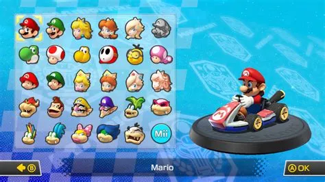 What characters are not in mk8