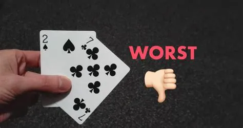 Why is seven deuce the worst hand in poker