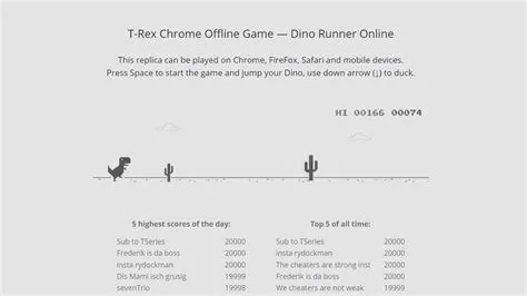 What is the highest score on dino game