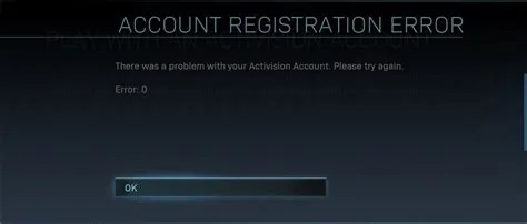 What is activision error code 0