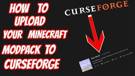 How do i upload a curseforge modpack to friends