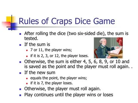 What is the rule of dice