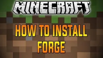 Why cant i install forge?